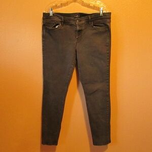 LOFT Dark Brown Skinny Pants